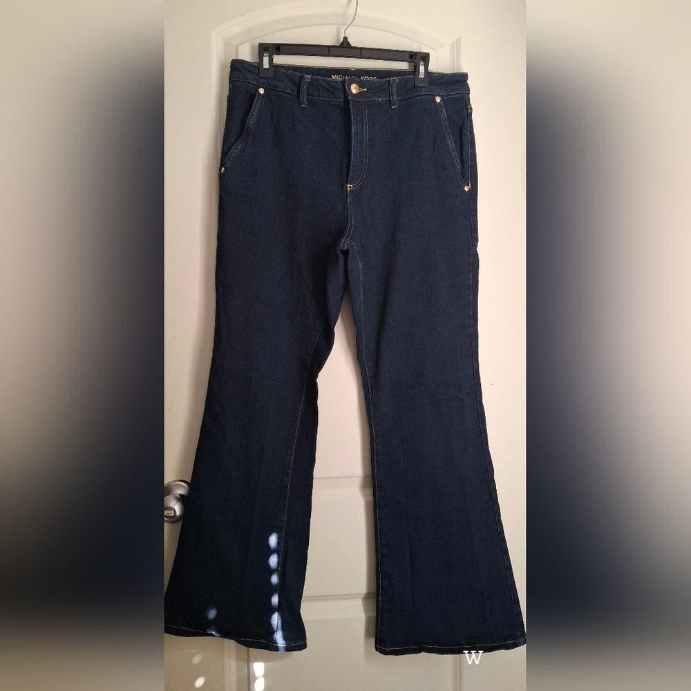 MICHAEL KORS Womens Jeans bootcut Size 12 high rise western boho casual work